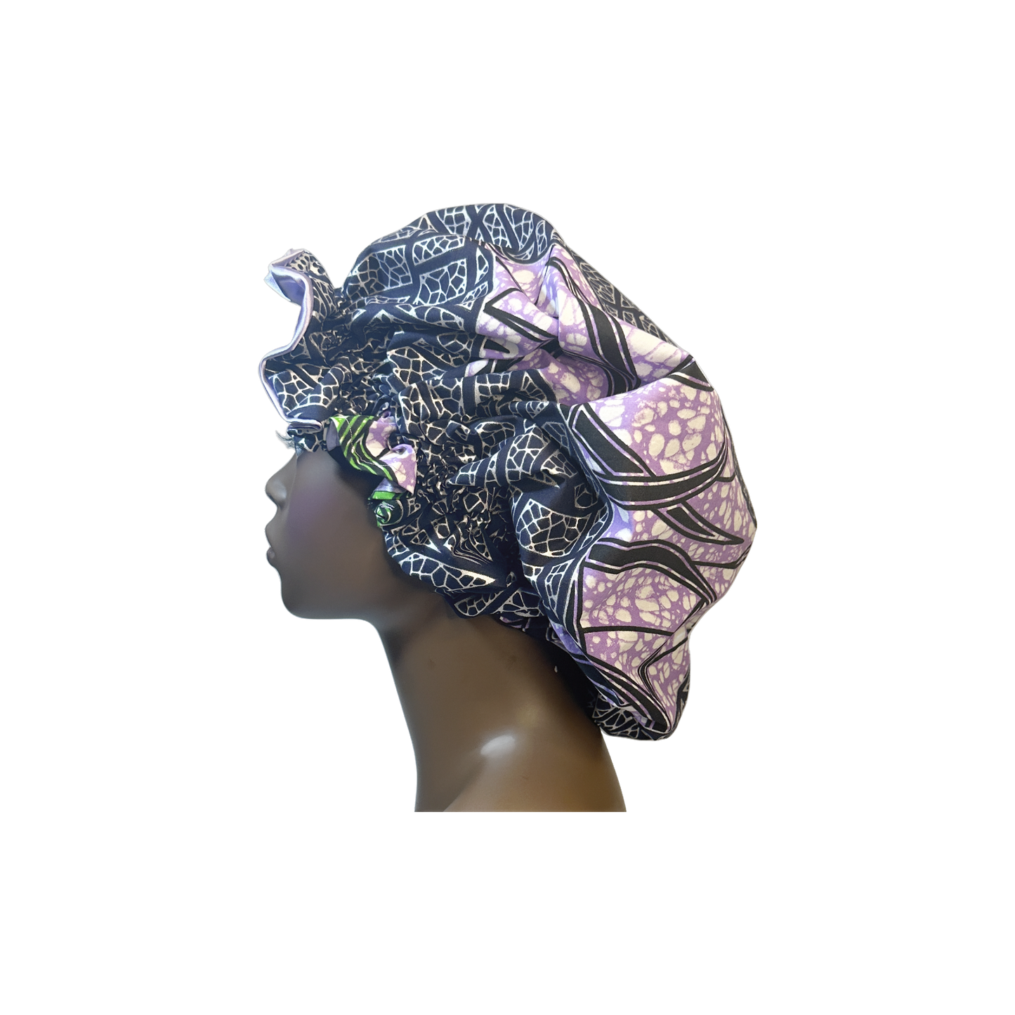 Adult African Print Flare Bonnet