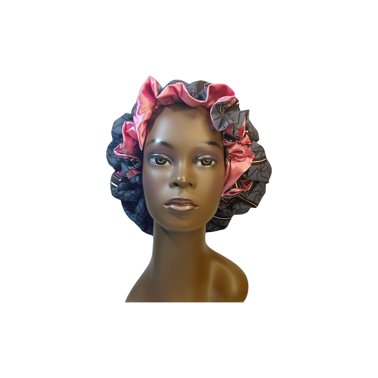 Adult African Print Flare Bonnet
