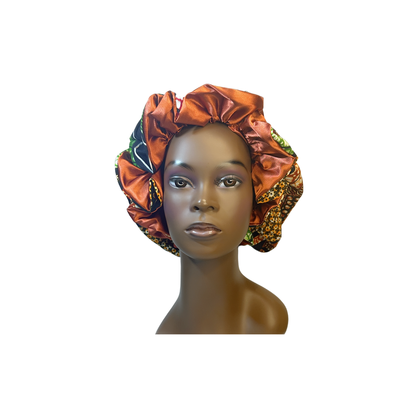 Adult African Print Flare Bonnet