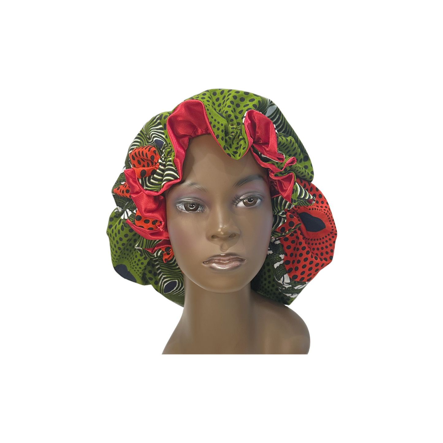 Adult African Print Flare Bonnet
