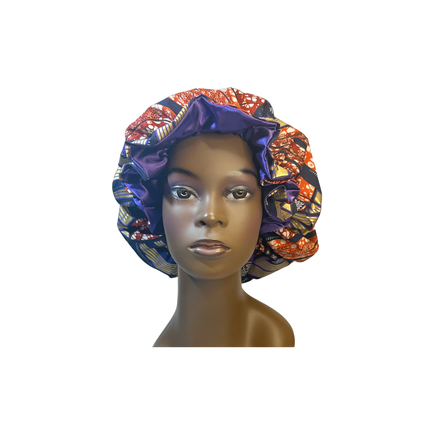 Adult African Print Flare Bonnet