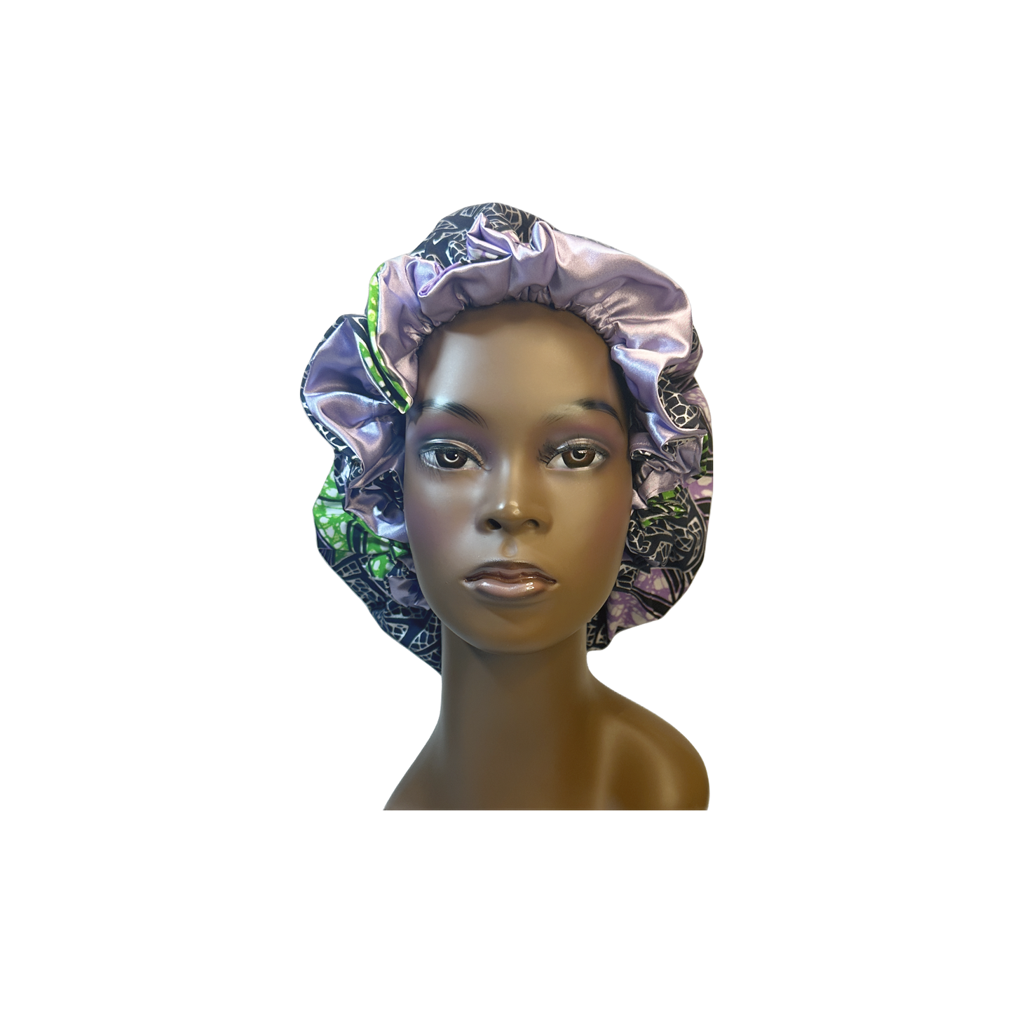 Adult African Print Flare Bonnet