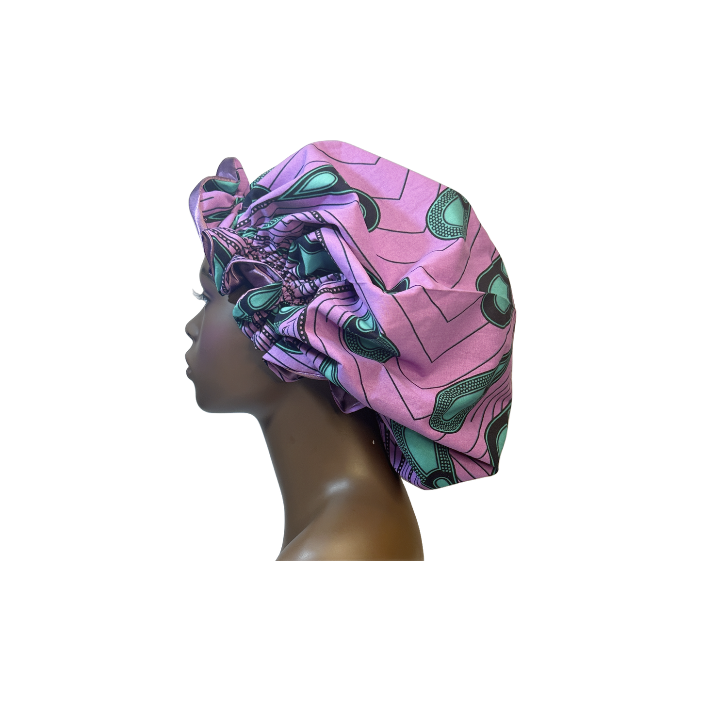 Adult African Print Flare Bonnet