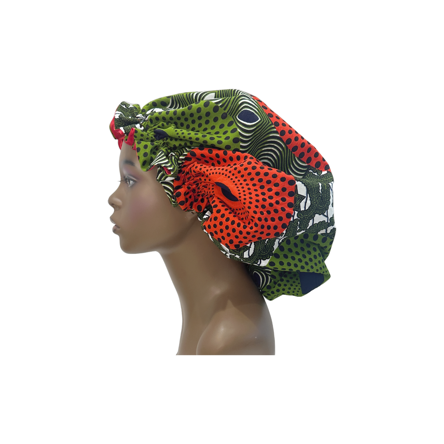 Adult African Print Flare Bonnet