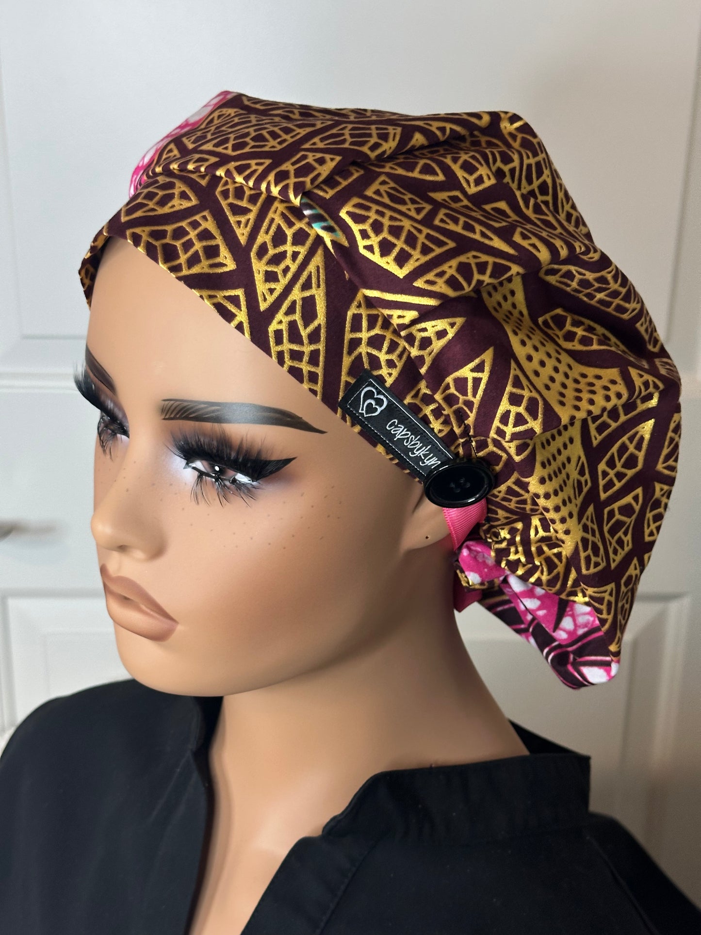 Small Pleated Scrub Cap