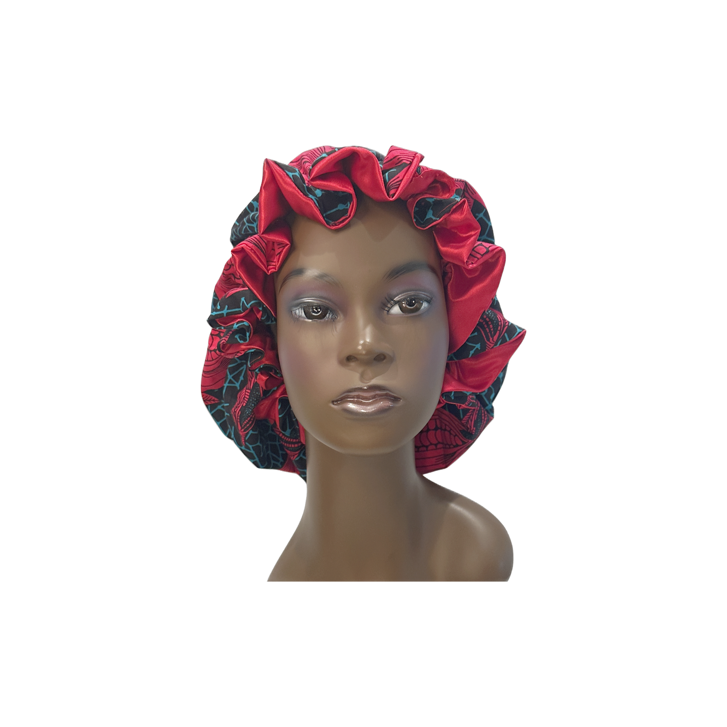 Adult African Print Flare Bonnet