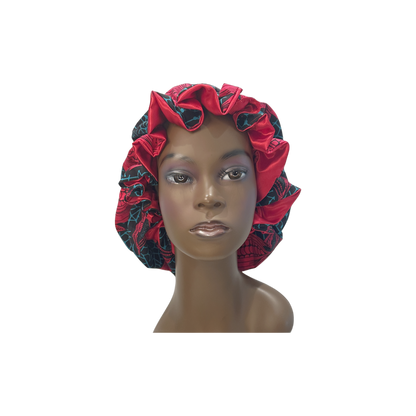 Adult African Print Flare Bonnet