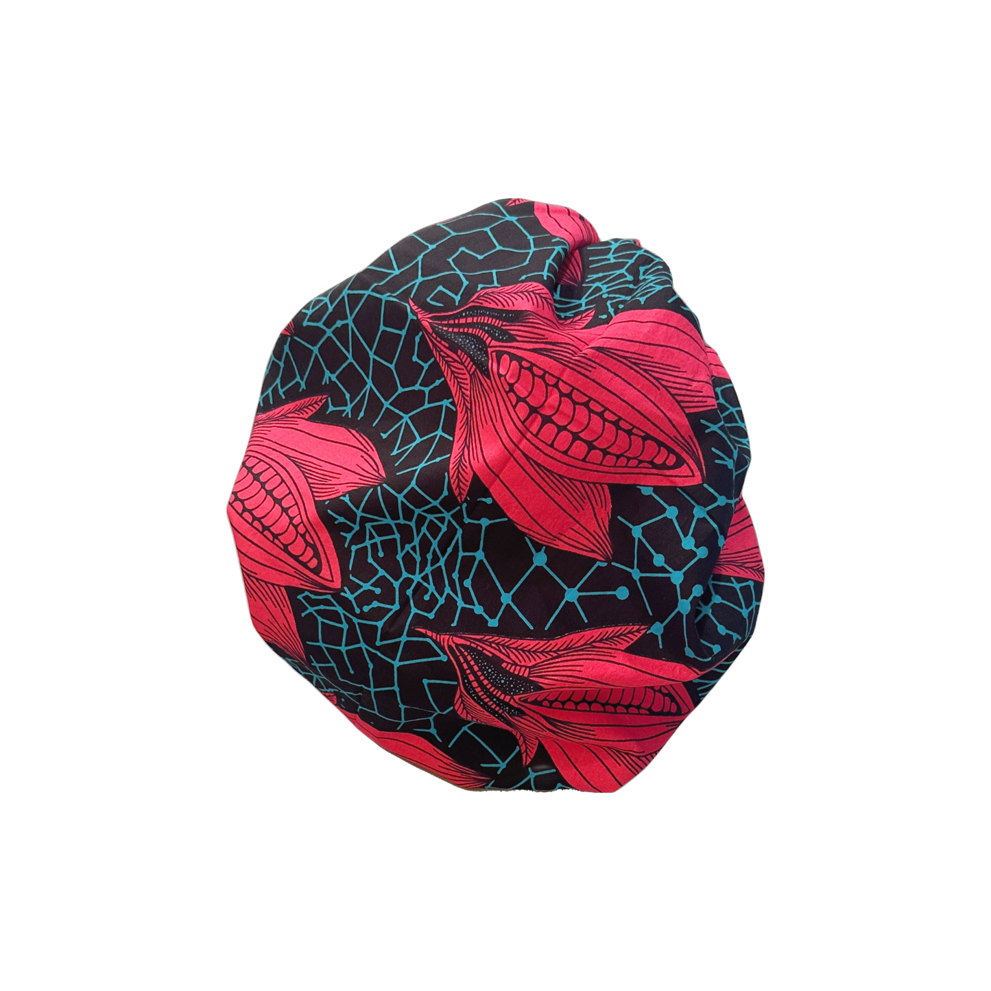 Adult African Print Flare Bonnet