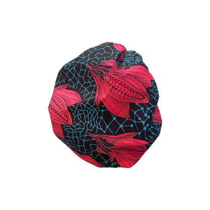 Adult African Print Flare Bonnet