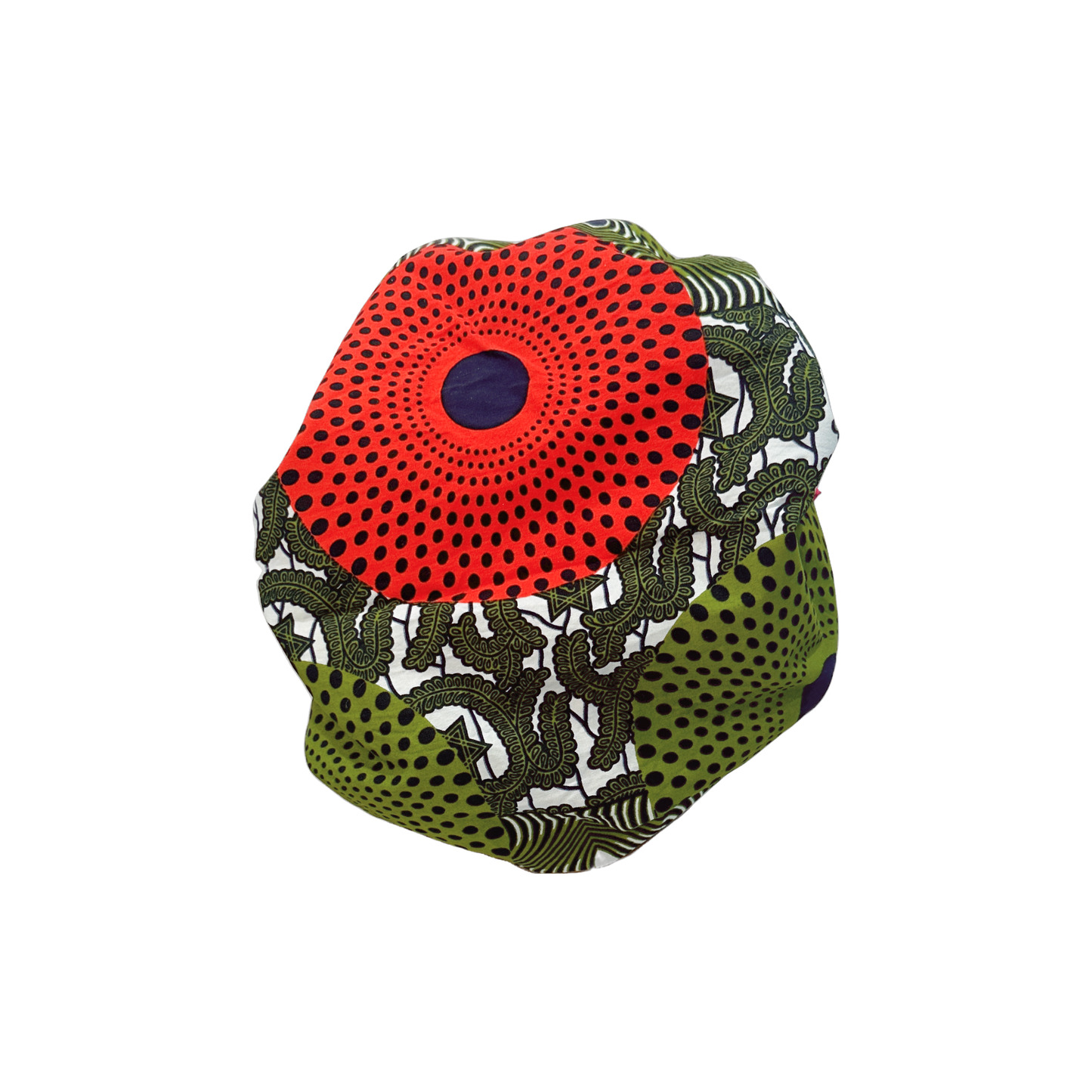 Adult African Print Flare Bonnet
