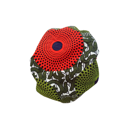 Adult African Print Flare Bonnet