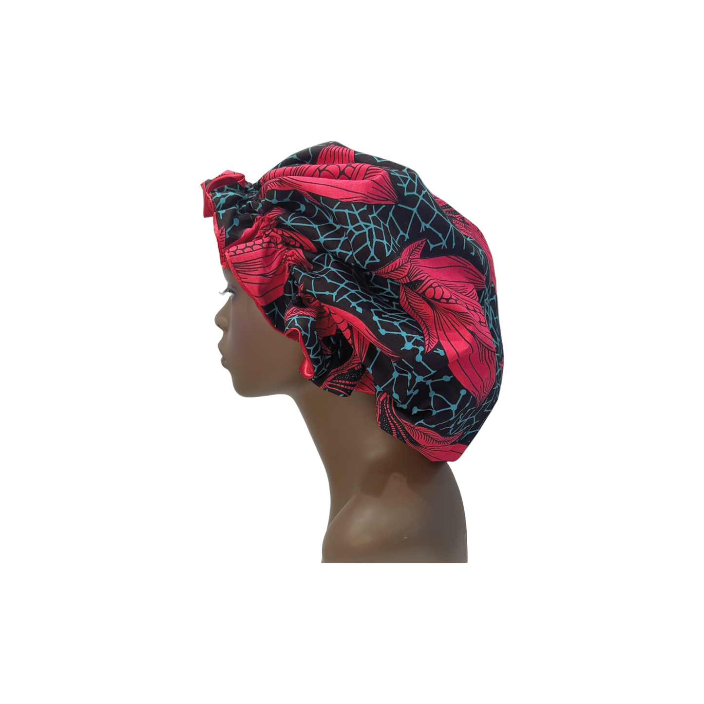 Adult African Print Flare Bonnet