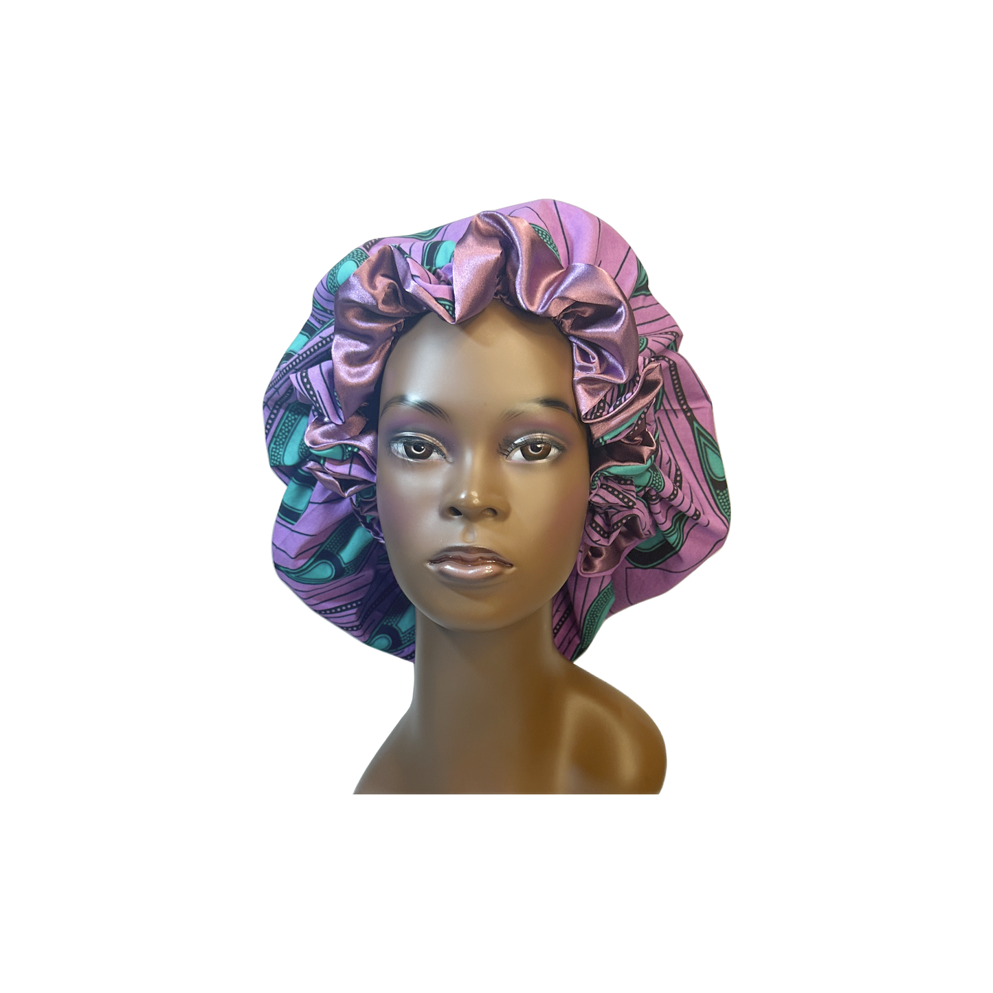 Adult African Print Flare Bonnet