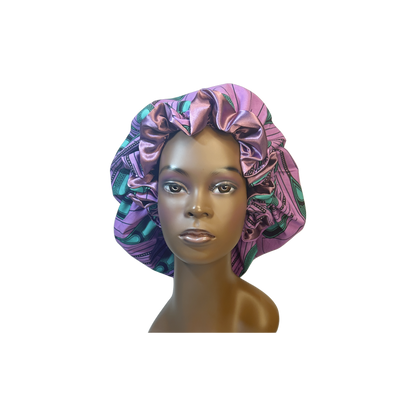 Adult African Print Flare Bonnet